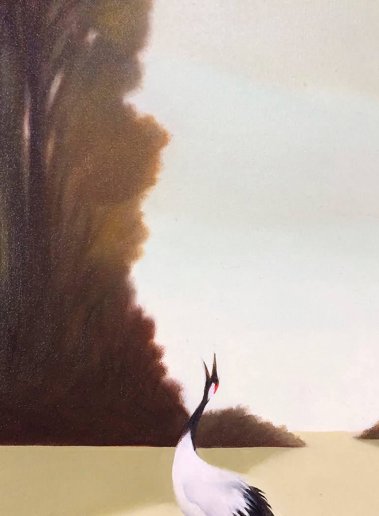 Original Conceptual Landscape Painting by Cesare Reggiani