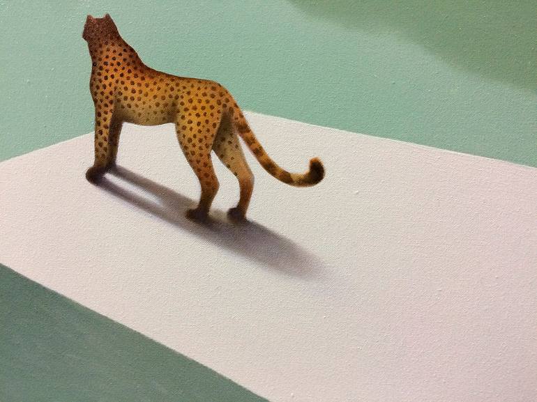 Original Conceptual Landscape Painting by Cesare Reggiani