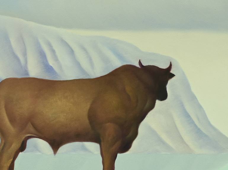 Original Conceptual Animal Painting by Cesare Reggiani