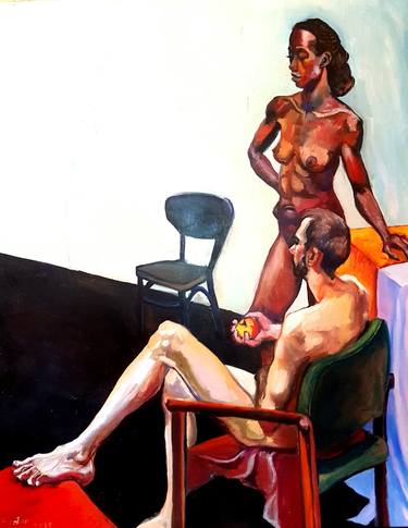 Original Figurative Nude Paintings by Sophie Downey