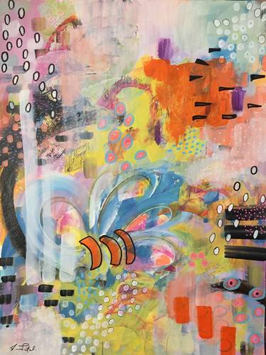 Original Art Deco Abstract Paintings by Rina Patel