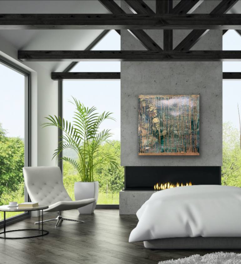 Original Abstract Expressionism Abstract Painting by Barbara Pastorino