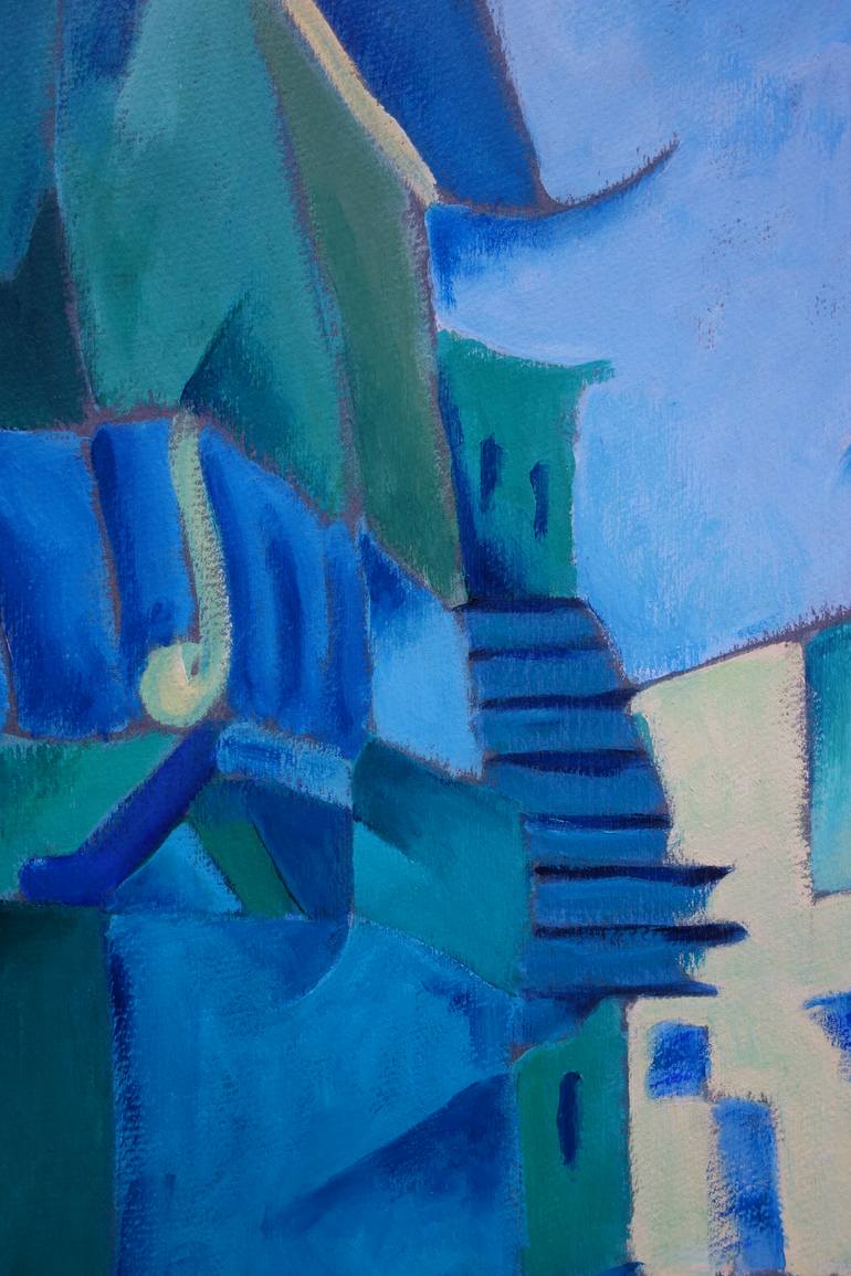 Original Abstract Outer Space Painting by Carol Brown