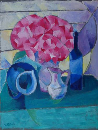 Original Abstract Still Life Paintings by Carol Brown