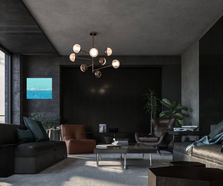 Original Impressionism Cities Painting by Katrina Avotina