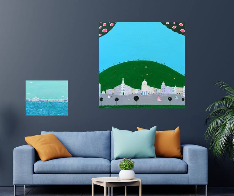 Original Impressionism Cities Painting by Katrina Avotina