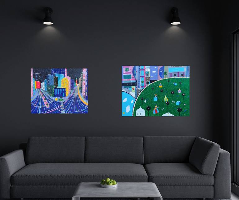 Original Impressionism Love Painting by Katrina Avotina