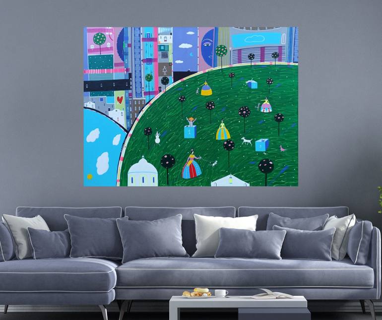 Original Impressionism Love Painting by Katrina Avotina