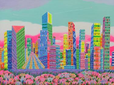 Original Cities Paintings by Katrina Avotina