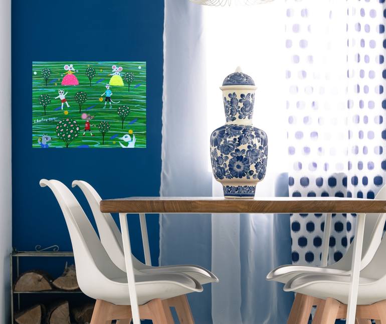 Original Contemporary Animal Painting by Katrina Avotina