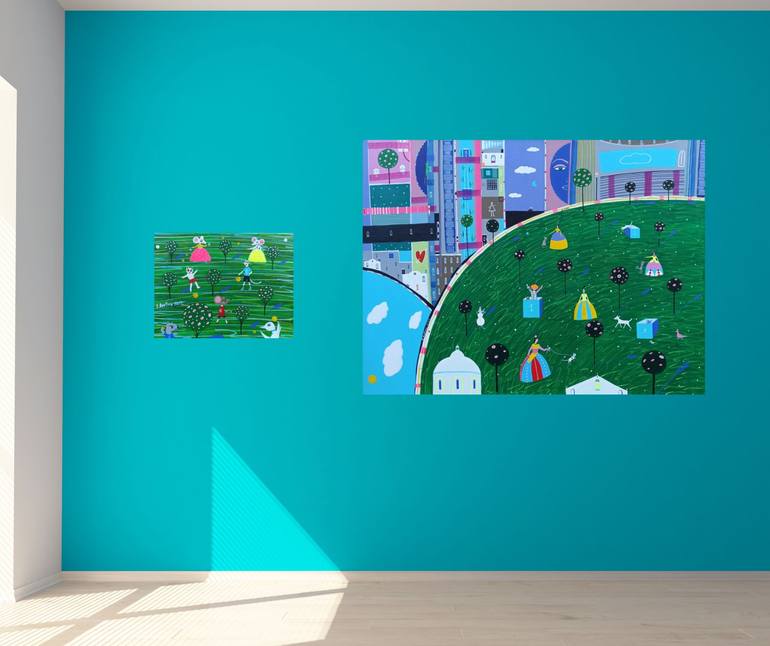 Original Contemporary Animal Painting by Katrina Avotina