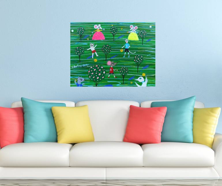 Original Contemporary Animal Painting by Katrina Avotina