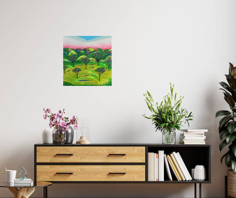 Original Impressionism Landscape Painting by Katrina Avotina
