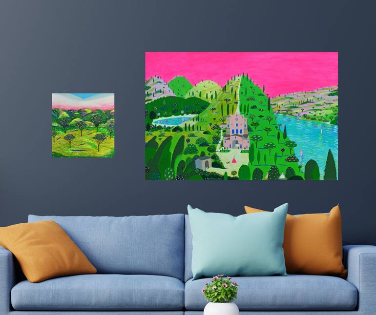 Original Impressionism Landscape Painting by Katrina Avotina