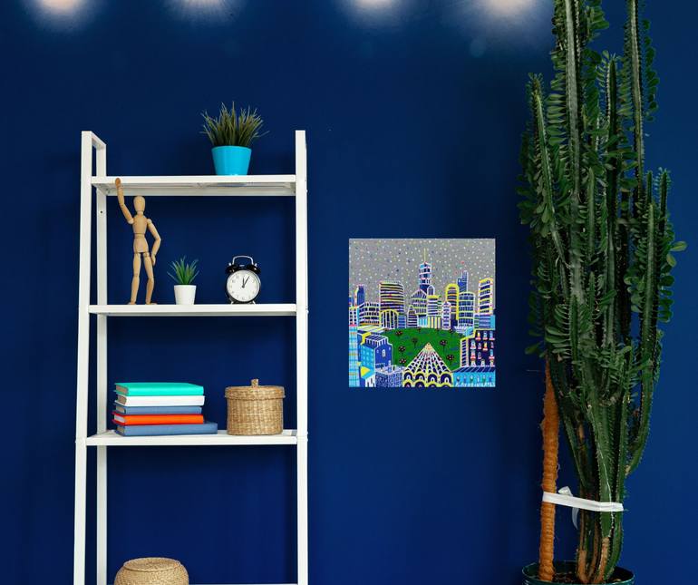 Original Contemporary Cities Painting by Katrina Avotina
