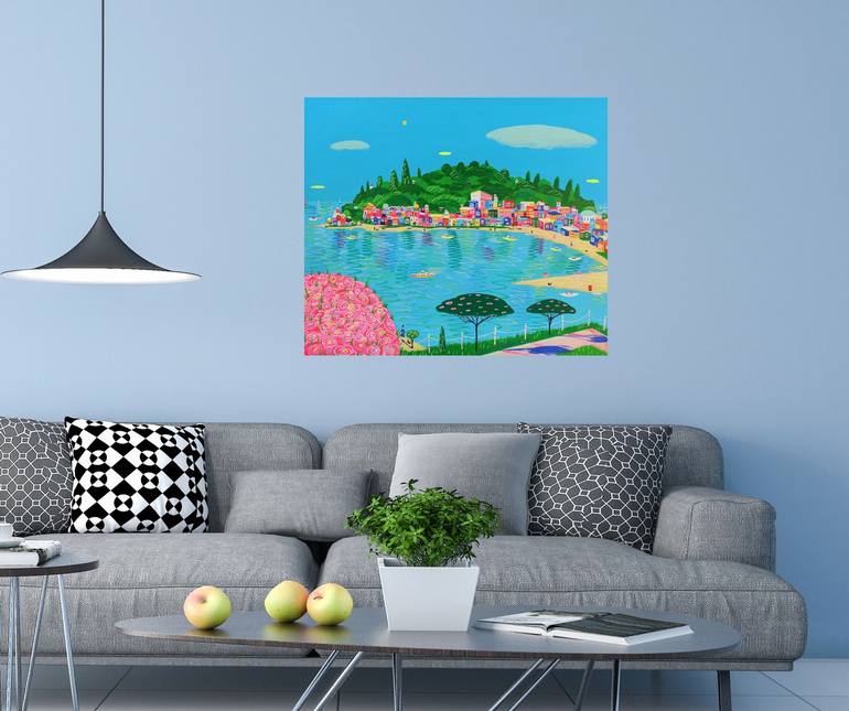 Original Contemporary Seascape Painting by Katrina Avotina