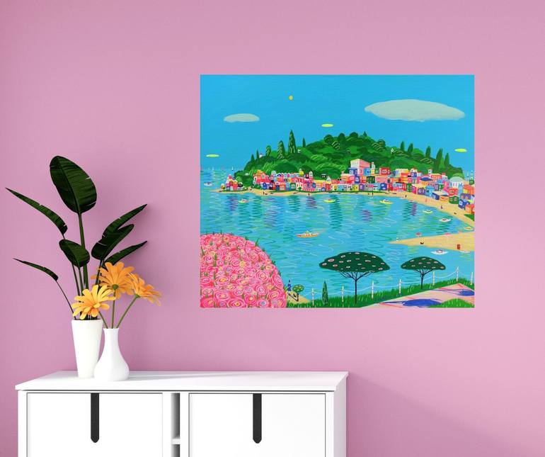 Original Contemporary Seascape Painting by Katrina Avotina