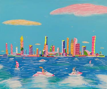Original Impressionism Beach Paintings by Katrina Avotina