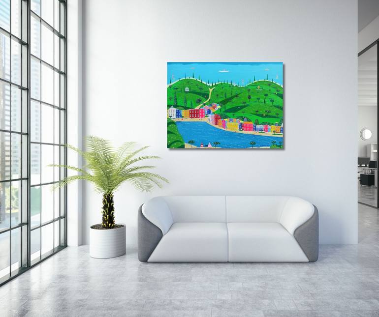 Original Contemporary Seascape Painting by Katrina Avotina