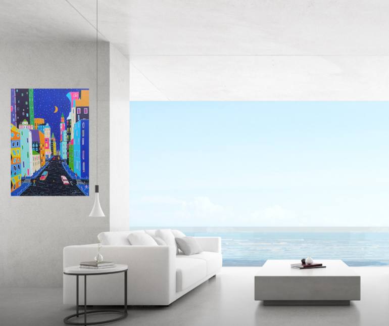 Original Contemporary Cities Painting by Katrina Avotina