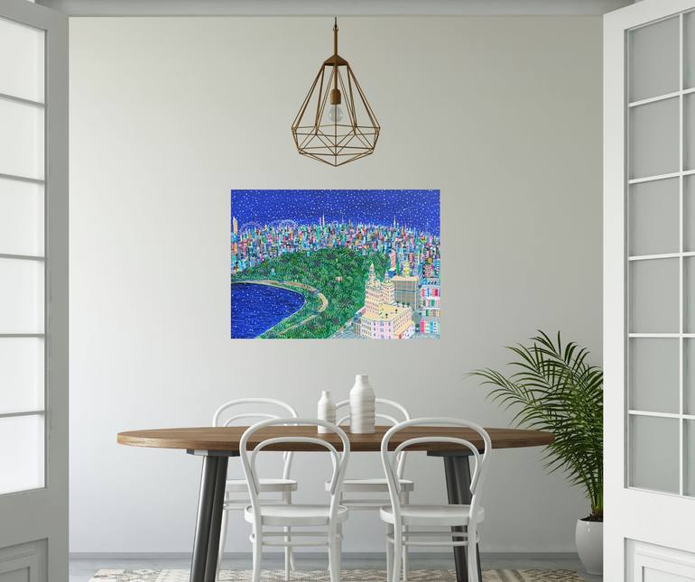 Original Contemporary Cities Painting by Katrina Avotina