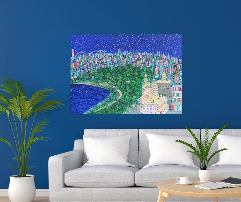 Original Contemporary Cities Painting by Katrina Avotina