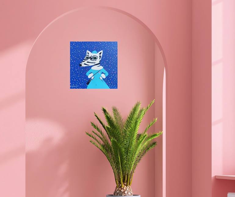Original Impressionism Animal Painting by Katrina Avotina
