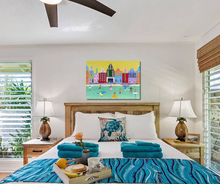 Original Contemporary Cities Painting by Katrina Avotina