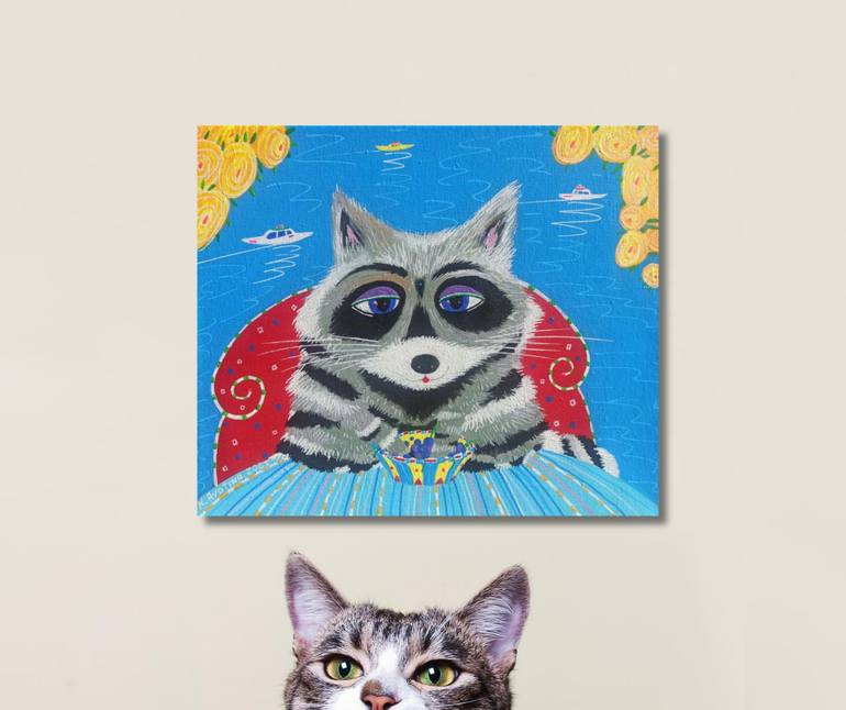 Original Contemporary Animal Painting by Katrina Avotina