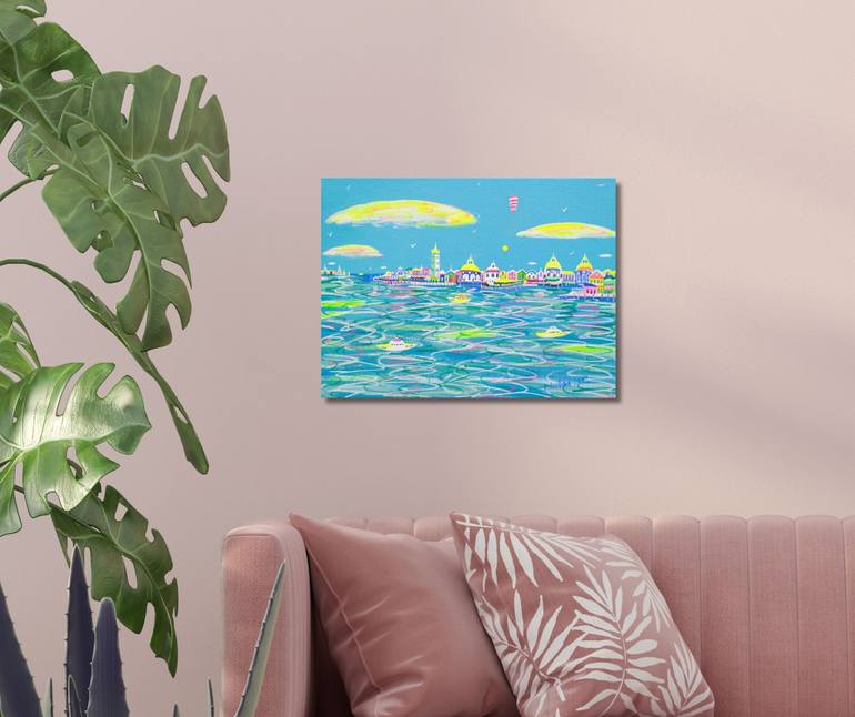 Original Contemporary Seascape Painting by Katrina Avotina