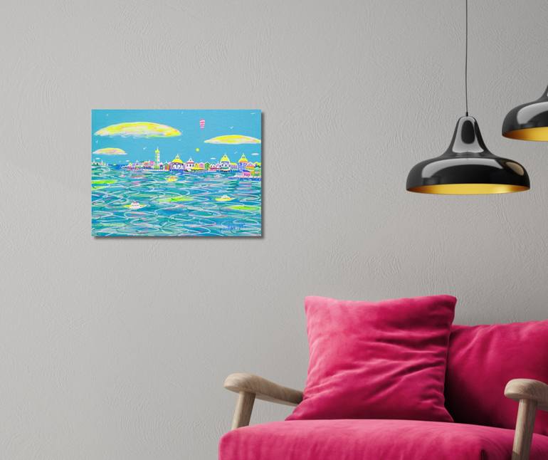 Original Contemporary Seascape Painting by Katrina Avotina