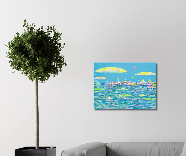 Original Contemporary Seascape Painting by Katrina Avotina