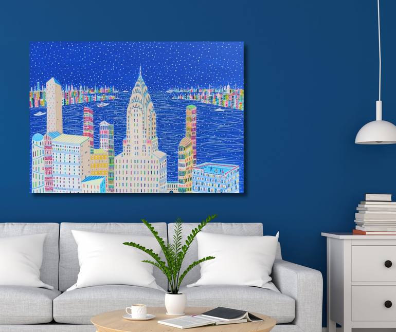 Original Contemporary Cities Painting by Katrina Avotina