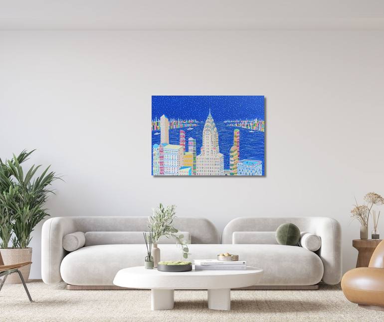 Original Contemporary Cities Painting by Katrina Avotina
