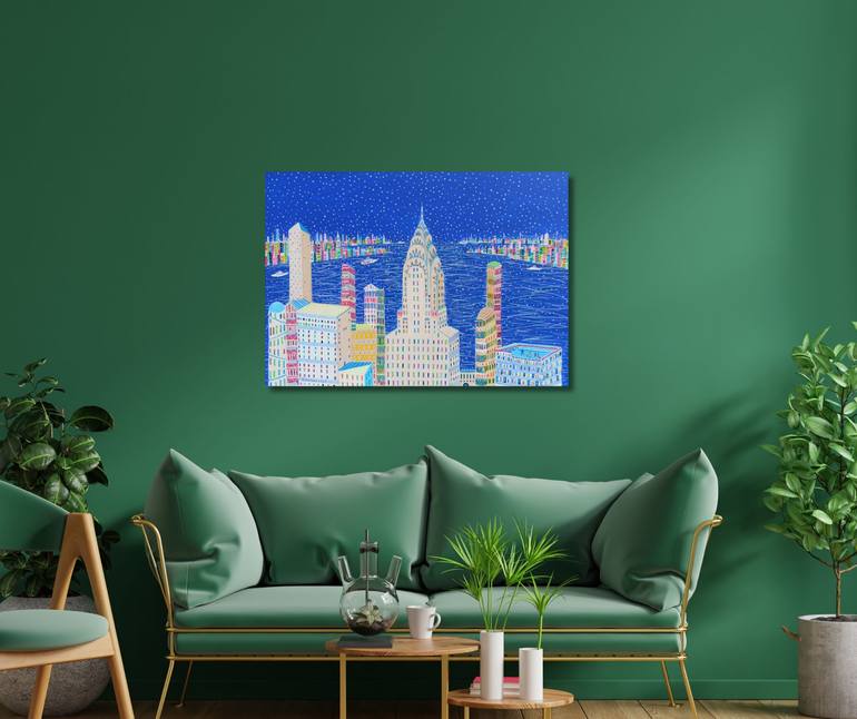Original Contemporary Cities Painting by Katrina Avotina
