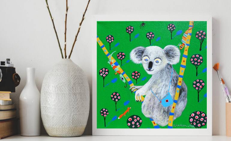 Original Fine Art Animal Painting by Katrina Avotina