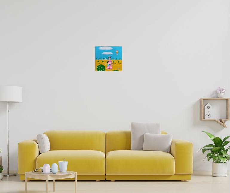 Original Impressionism Animal Painting by Katrina Avotina