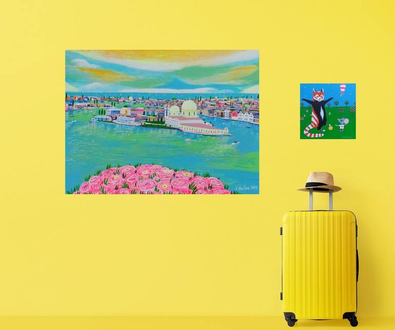 Original Impressionism Landscape Painting by Katrina Avotina