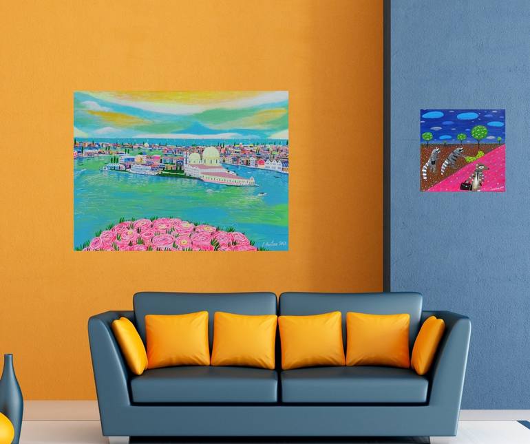 Original Impressionism Landscape Painting by Katrina Avotina