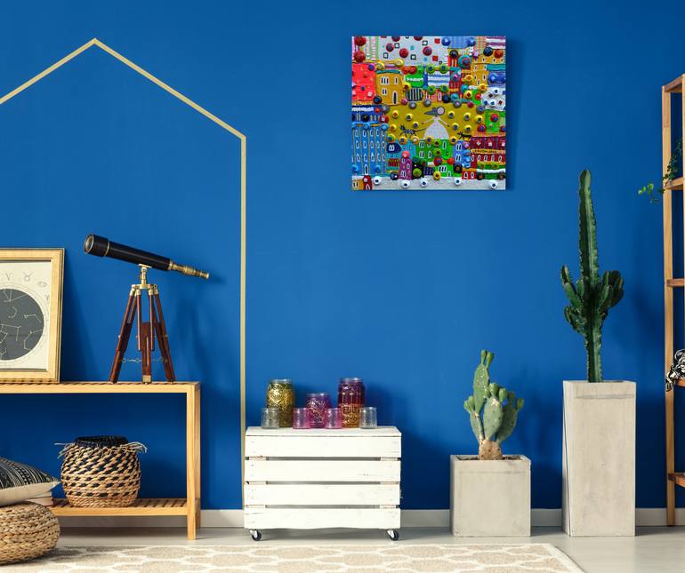 Original Abstract Animal Painting by Katrina Avotina