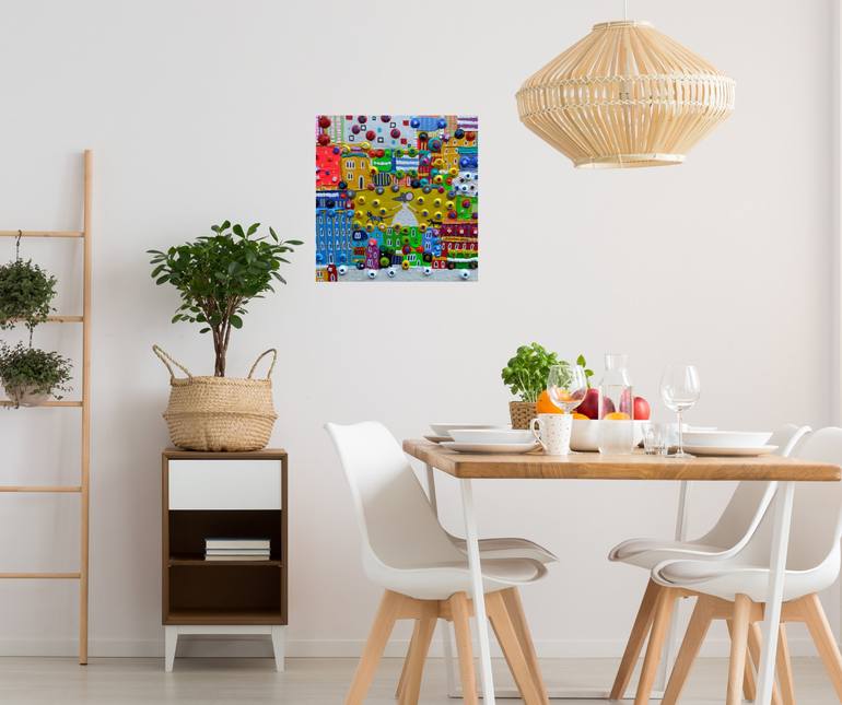 Original Abstract Animal Painting by Katrina Avotina