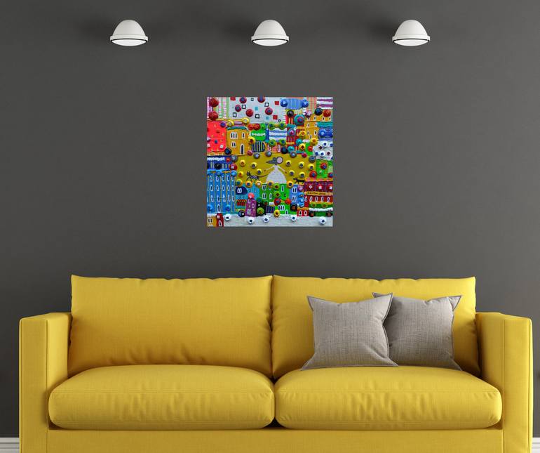 Original Abstract Animal Painting by Katrina Avotina