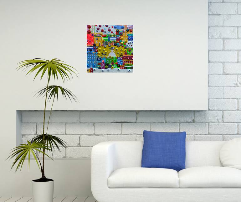 Original Abstract Animal Painting by Katrina Avotina