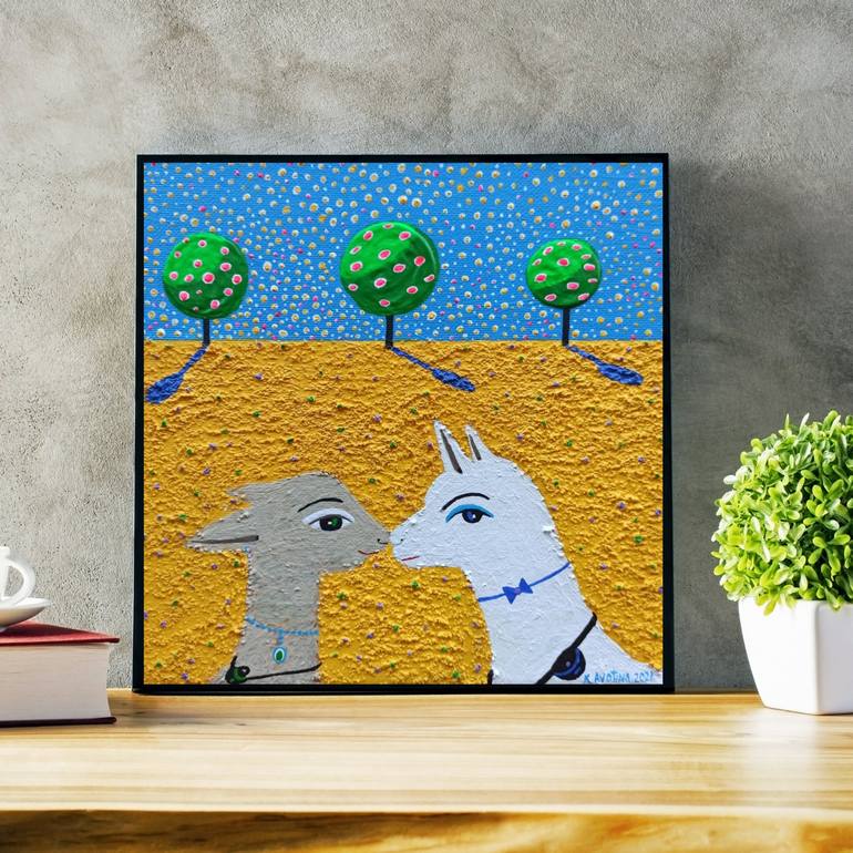 Original Fine Art Animal Painting by Katrina Avotina