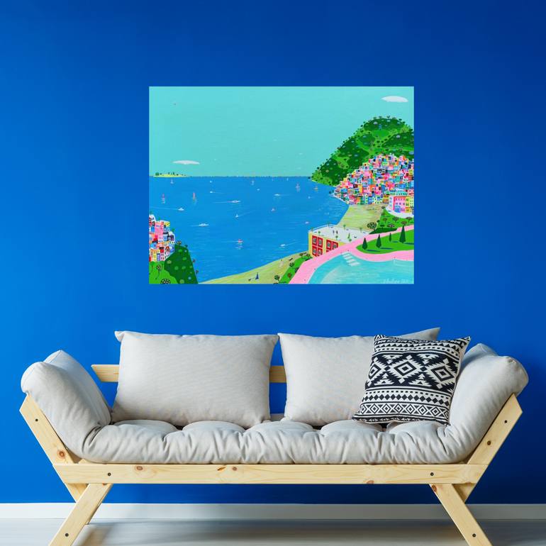 Original Impressionism Seascape Painting by Katrina Avotina