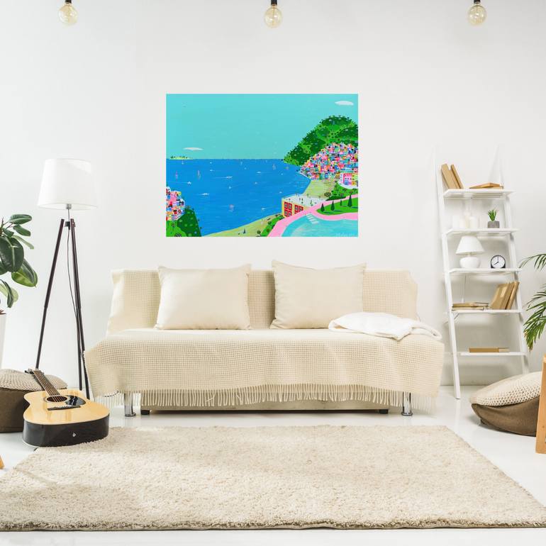 Original Impressionism Seascape Painting by Katrina Avotina
