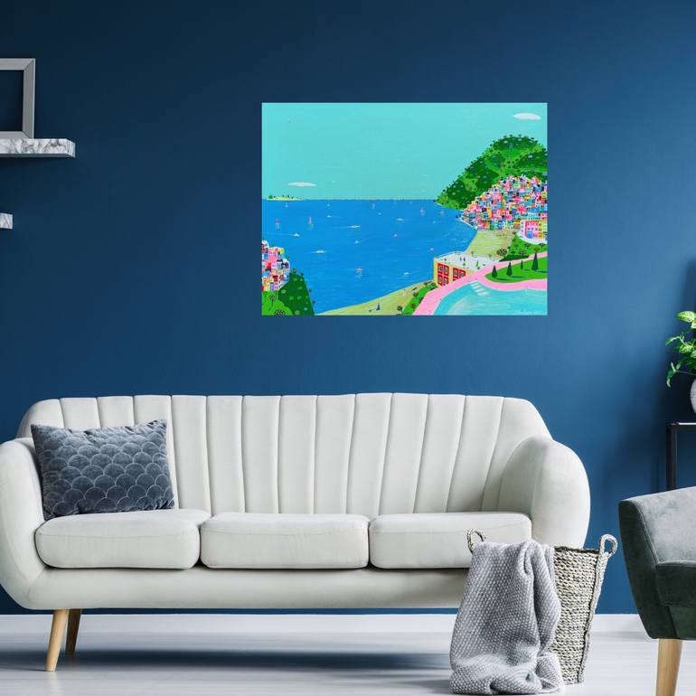 Original Impressionism Seascape Painting by Katrina Avotina