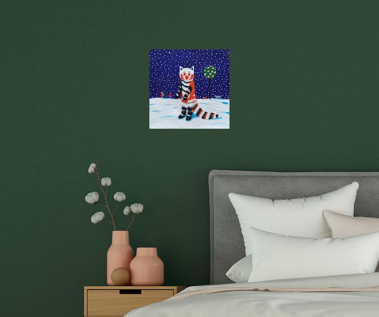 Original Impressionism Animal Painting by Katrina Avotina