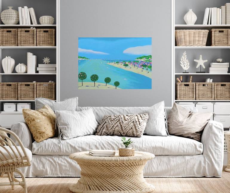 Original Impressionism Seascape Painting by Katrina Avotina