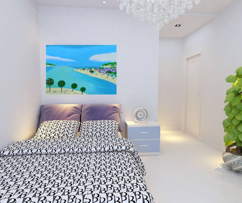 Original Impressionism Seascape Painting by Katrina Avotina